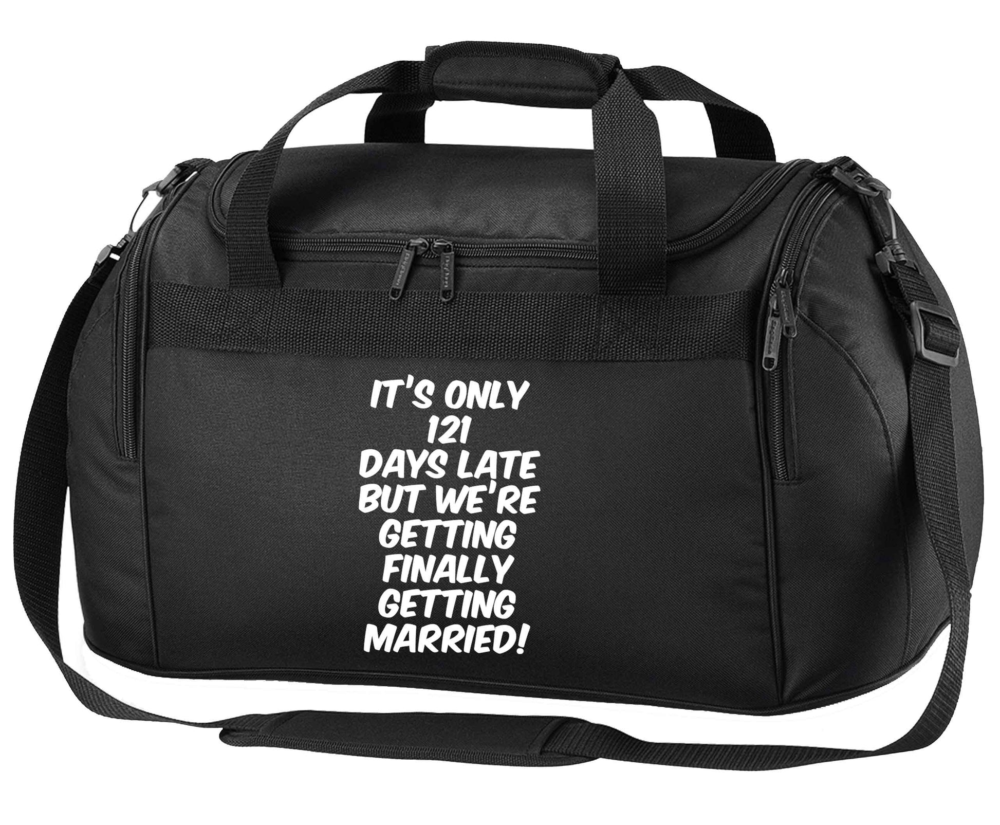 Personalised wedding thank you's Mr and Mrs wedding and date! Ideal wedding favours! black holdall / duffel bag