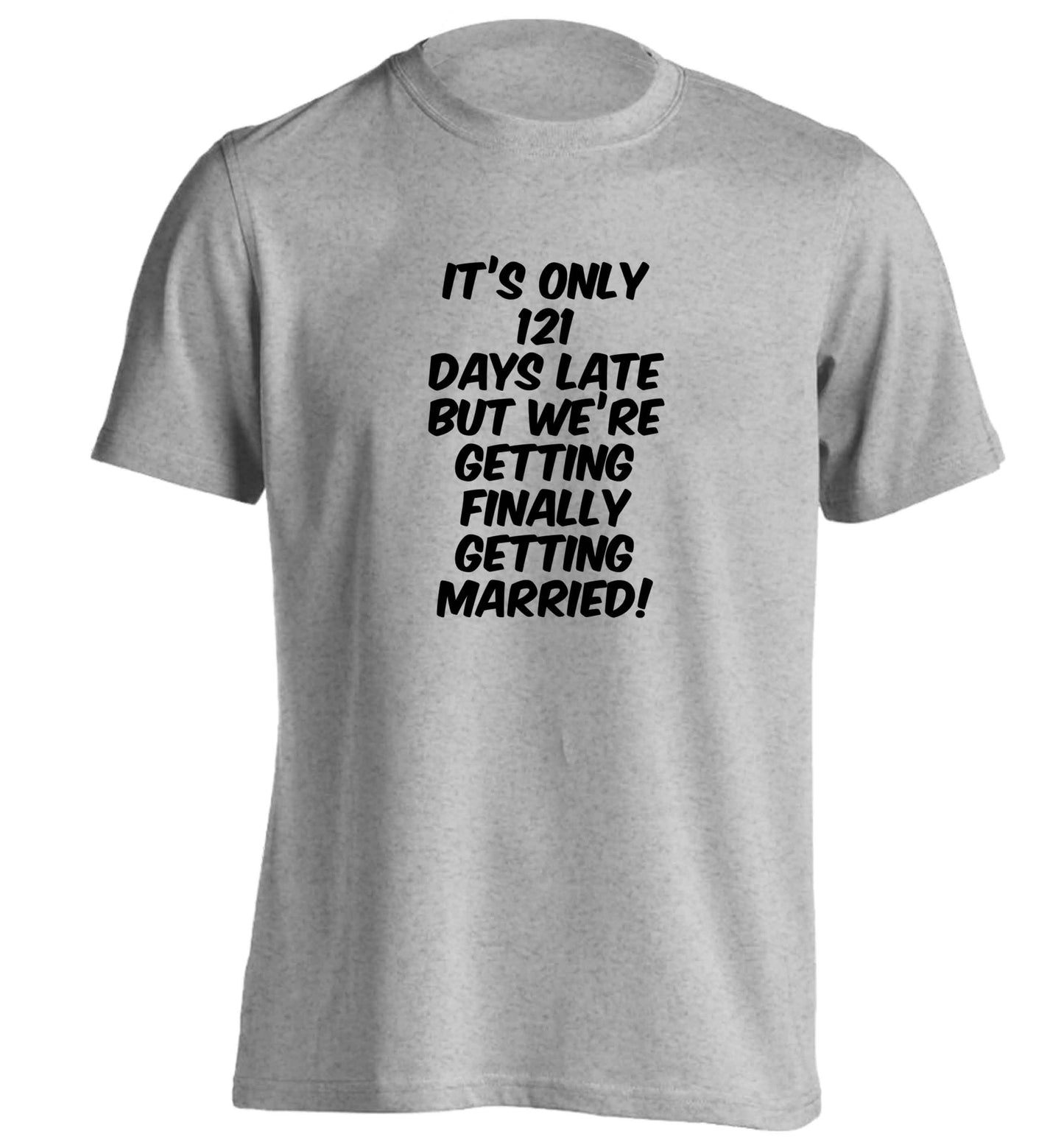 Personalised wedding thank you's Mr and Mrs wedding and date! Ideal wedding favours! adults unisex grey Tshirt 2XL