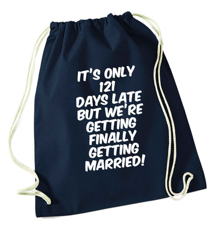 Personalised wedding thank you's Mr and Mrs wedding and date! Ideal wedding favours! navy drawstring bag
