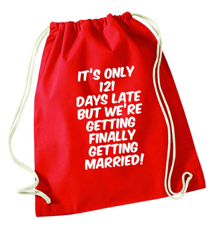 Personalised wedding thank you's Mr and Mrs wedding and date! Ideal wedding favours! red drawstring bag 