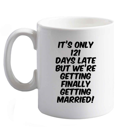 10 oz Personalised wedding thank you's Mr and Mrs wedding and date! Ideal wedding favours!   ceramic mug right handed
