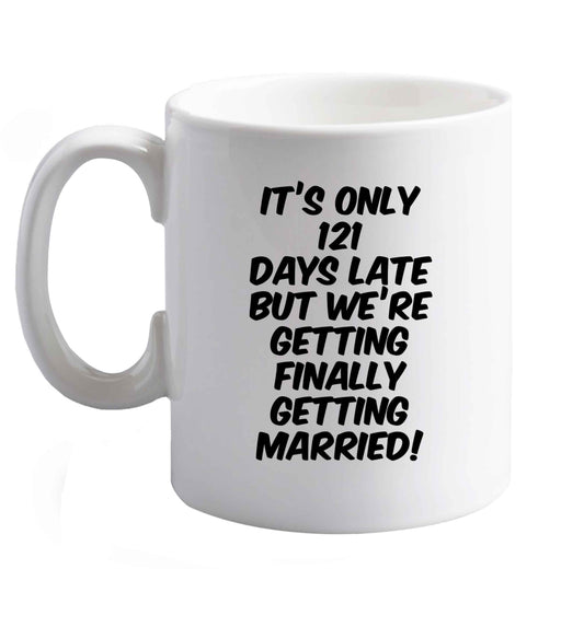 10 oz Personalised wedding thank you's Mr and Mrs wedding and date! Ideal wedding favours!   ceramic mug right handed