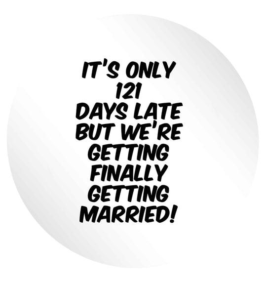Personalised wedding thank you's Mr and Mrs wedding and date! Ideal wedding favours! 24 @ 45mm matt circle stickers