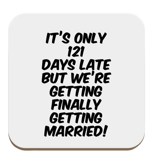 Personalised wedding thank you's Mr and Mrs wedding and date! Ideal wedding favours! set of four coasters