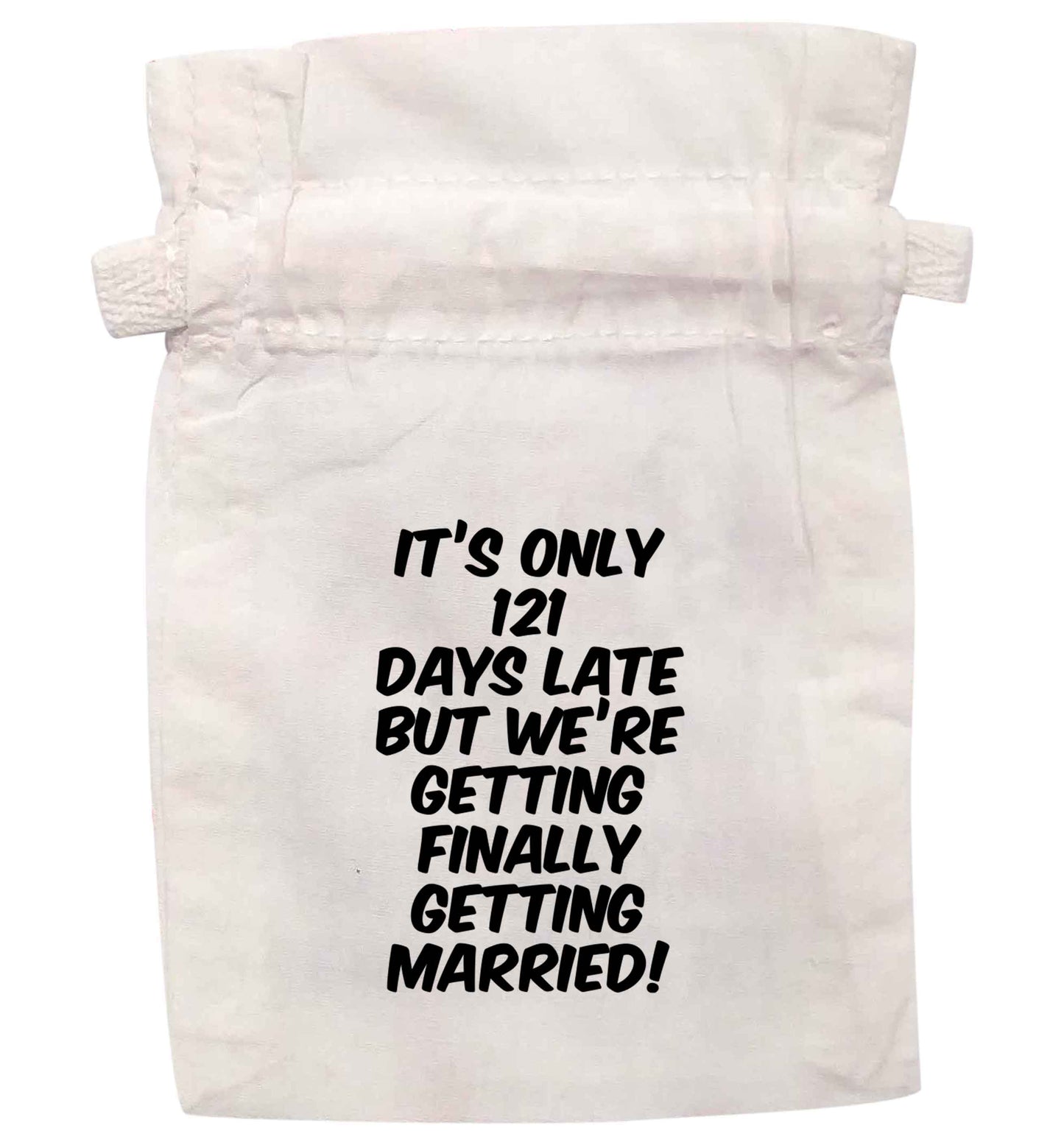 It's only days late but we're finally getting married | XS - L | Pouch / Drawstring bag / Sack | Organic Cotton | Bulk discounts available!