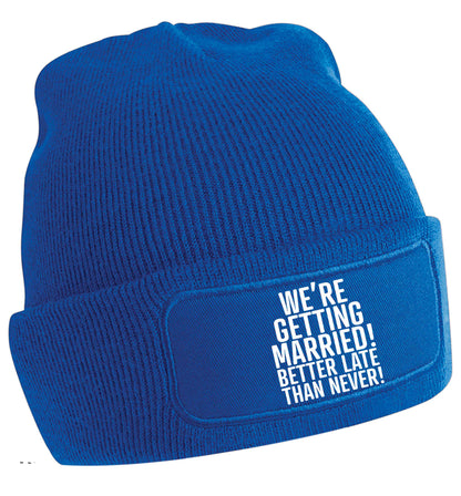 We're getting married! Better late than never! | Beanie hat