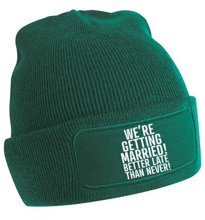 We're getting married! Better late than never! | Beanie hat