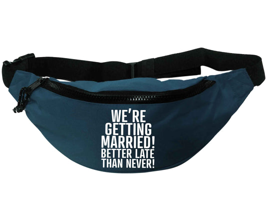 We're getting married! Better late than never! | Recycled polyester bumbag