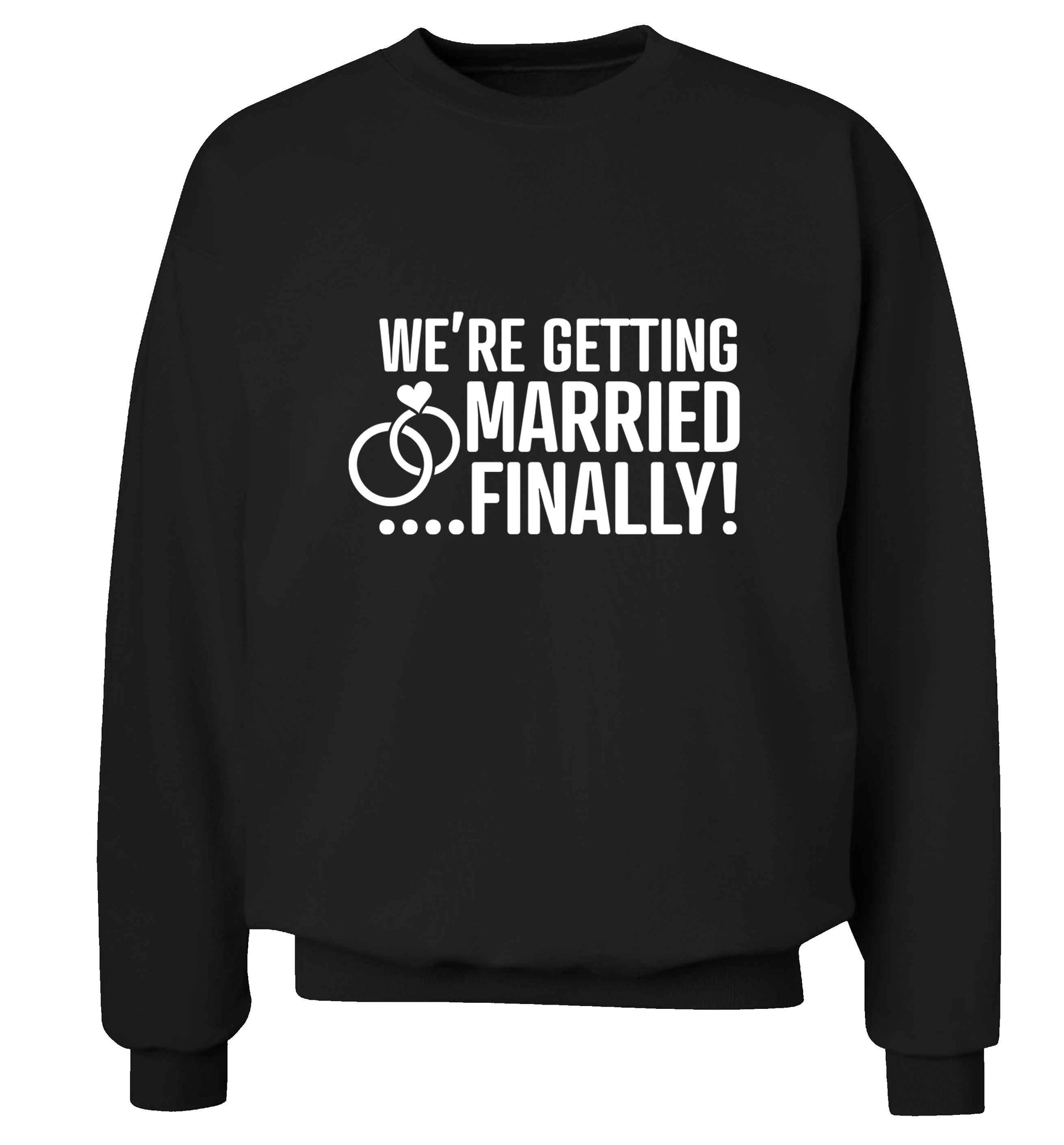 It's been a long wait but it's finally happening! Let everyone know you're celebrating your big day soon! adult's unisex black sweater 2XL