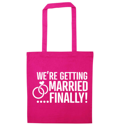 It's been a long wait but it's finally happening! Let everyone know you're celebrating your big day soon! pink tote bag