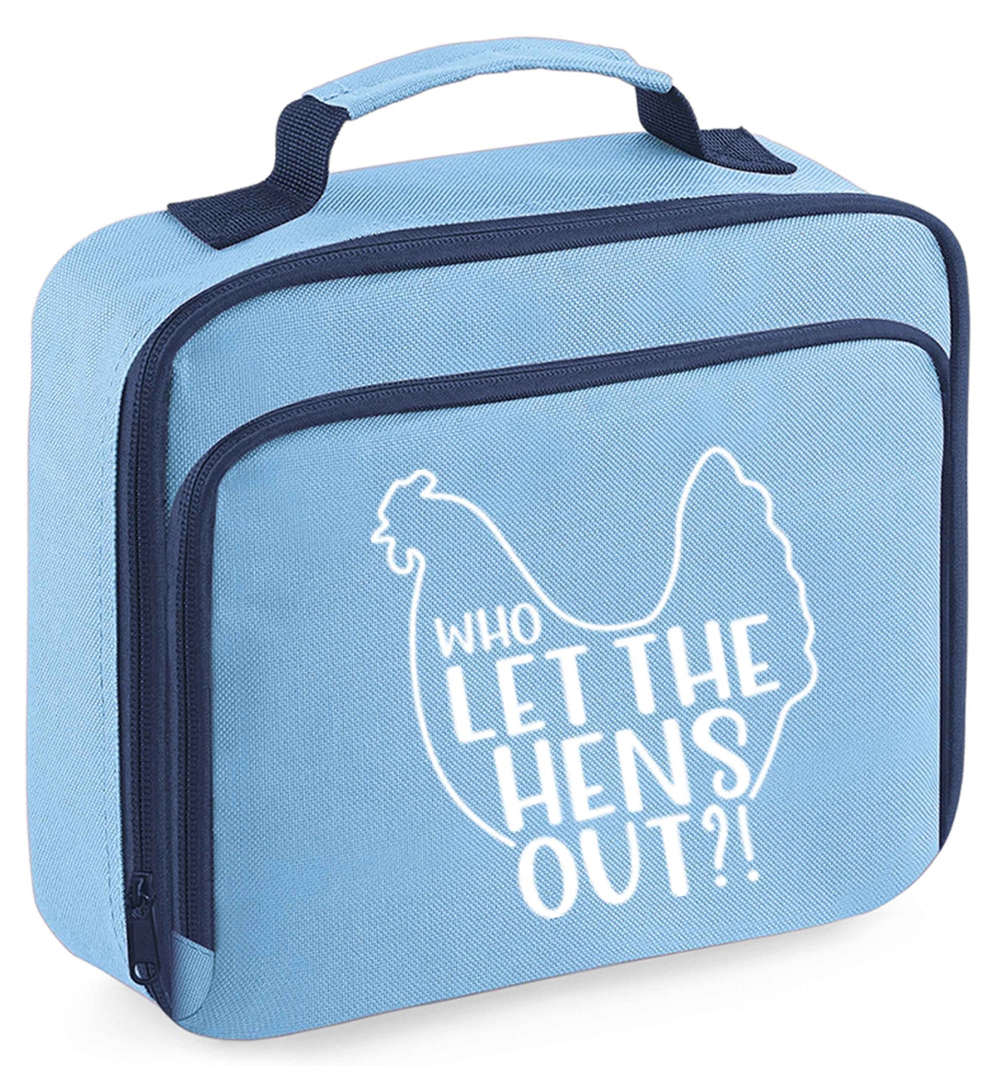 Any tex here insulated blue lunch bag cooler