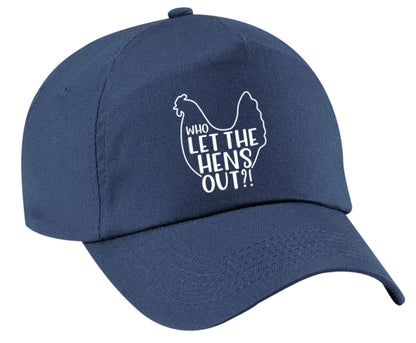 Who let the hens out baseball cap