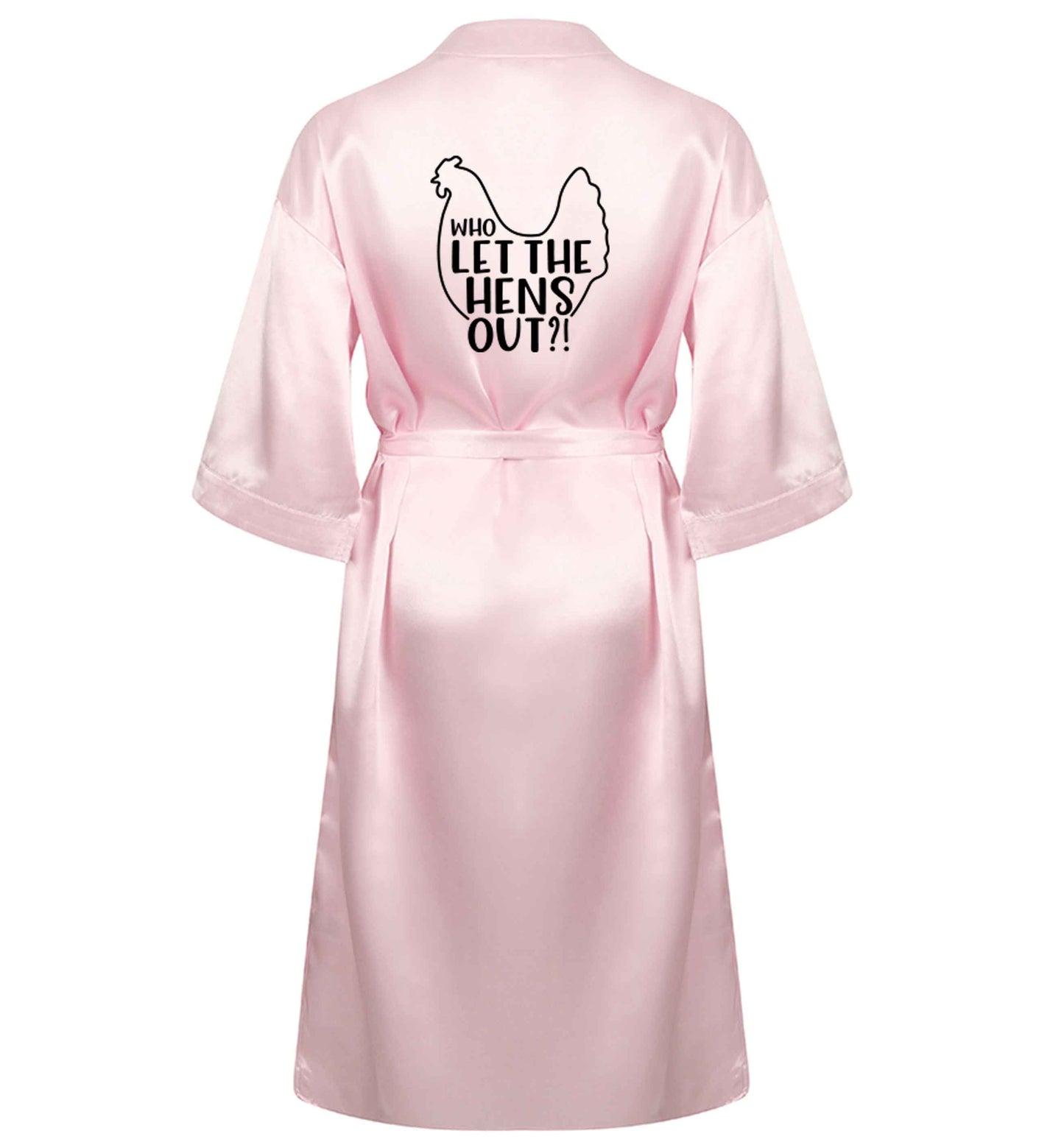 Who let the hens out XL/XXL pink  ladies dressing gown size 16/18