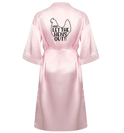 Who let the hens out XL/XXL pink  ladies dressing gown size 16/18
