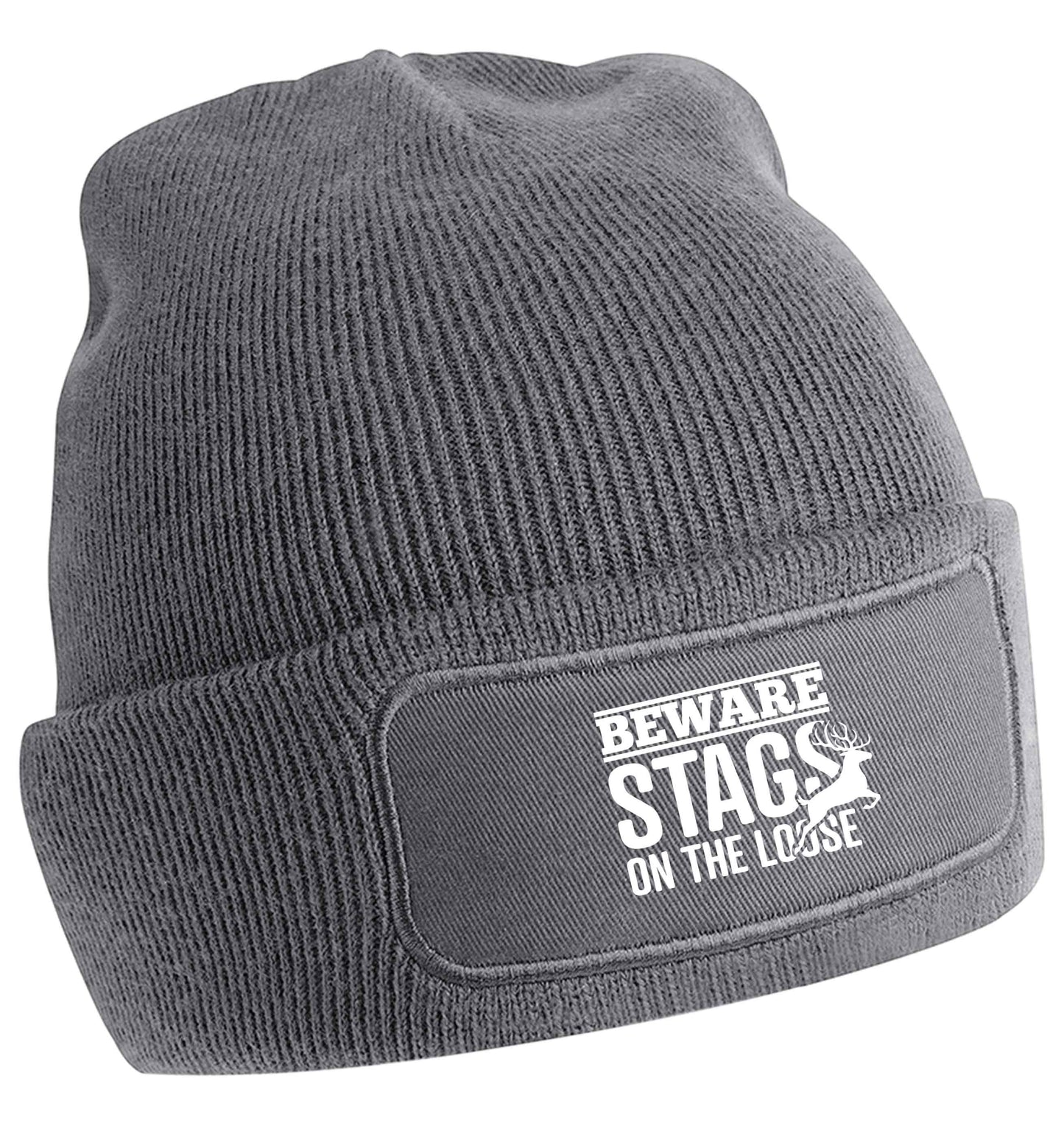 Beware stags on the loose | Beanie hat