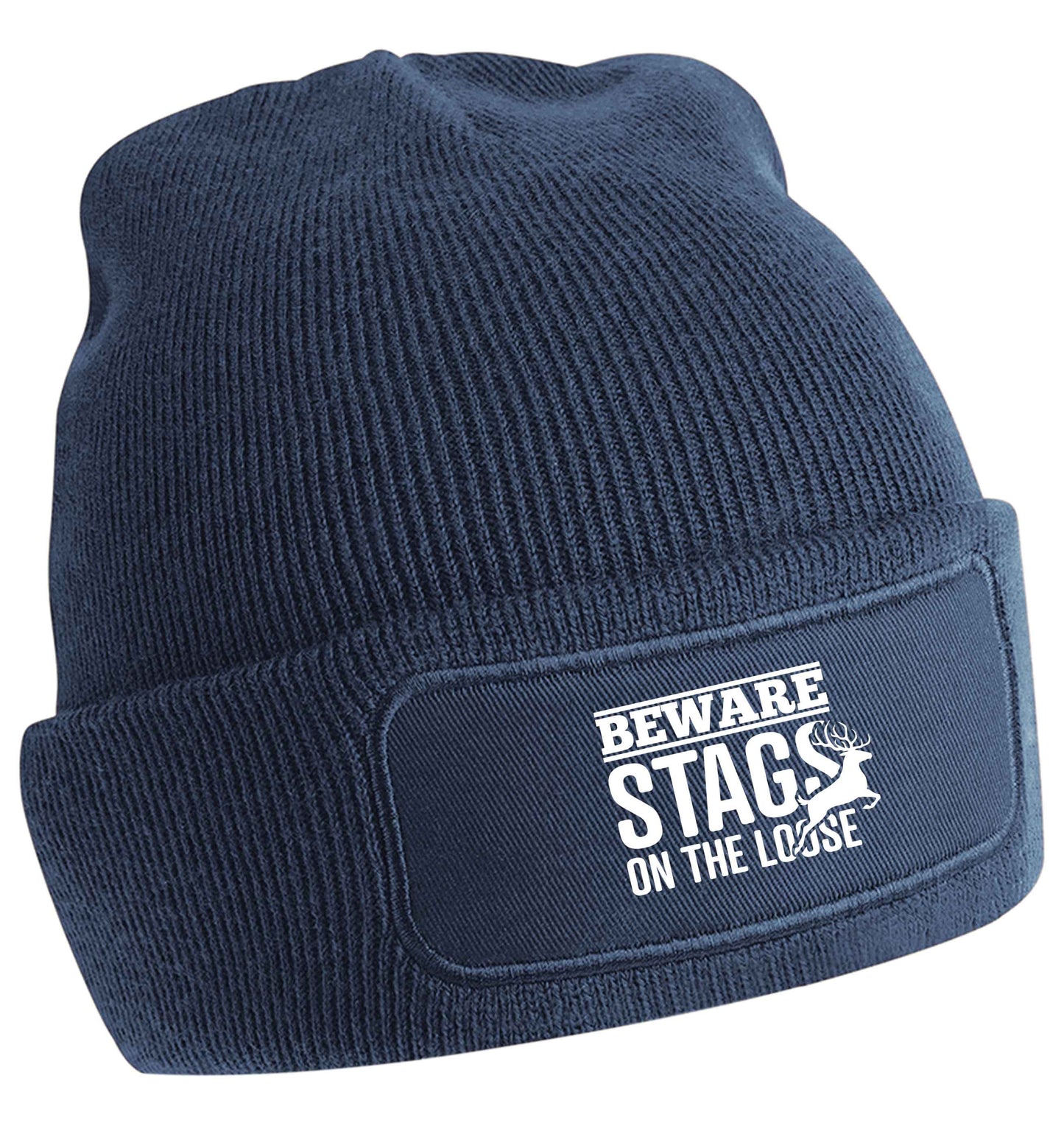 Beware stags on the loose | Beanie hat