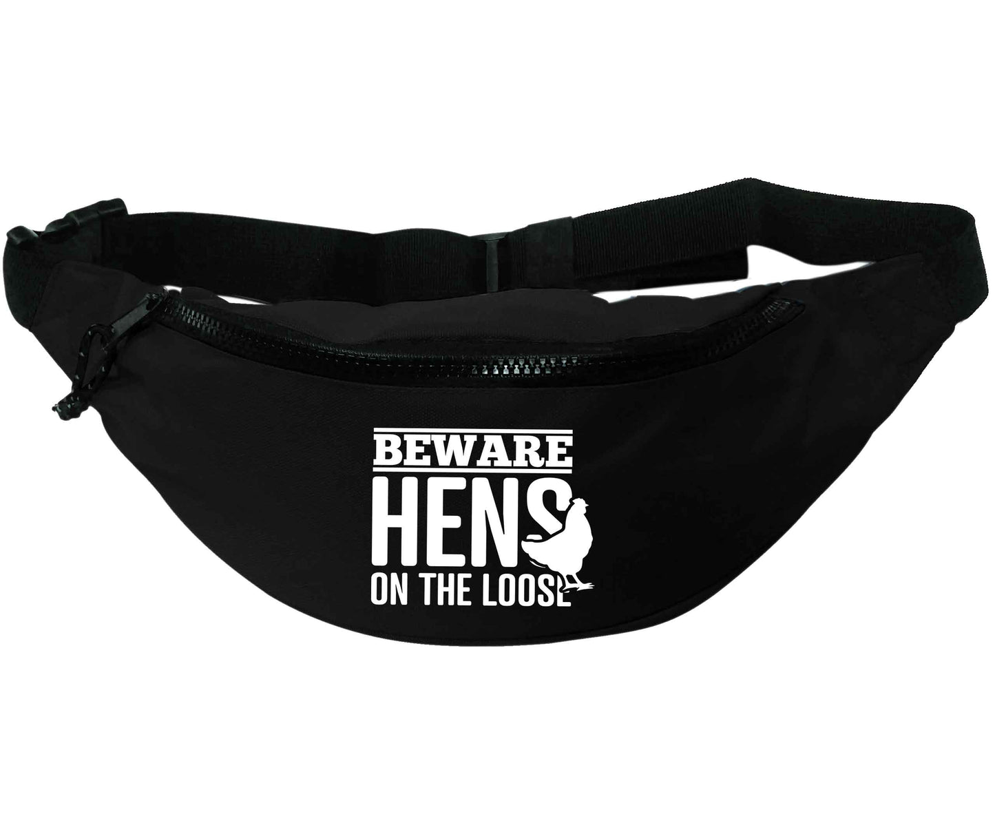 Beware hens on the loose | Recycled polyester bumbag