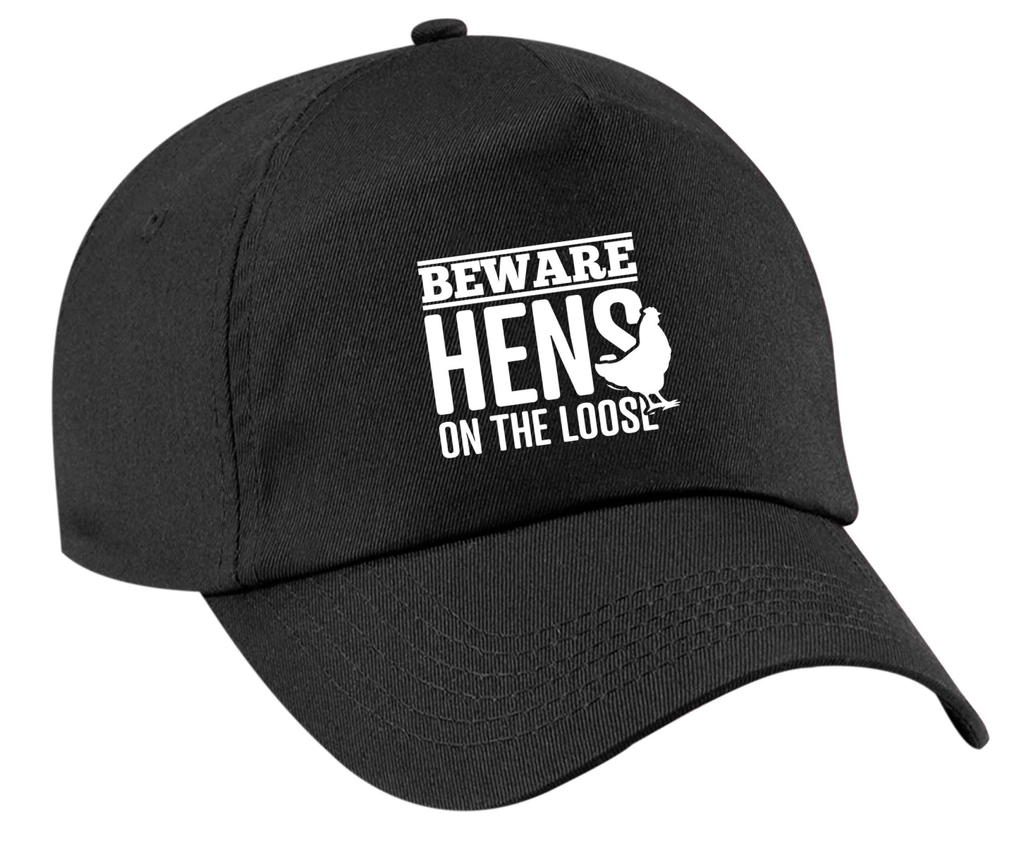 Beware hens on the loose | Baseball Cap