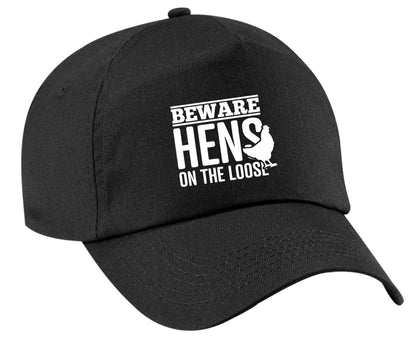 Beware hens on the loose | Baseball Cap