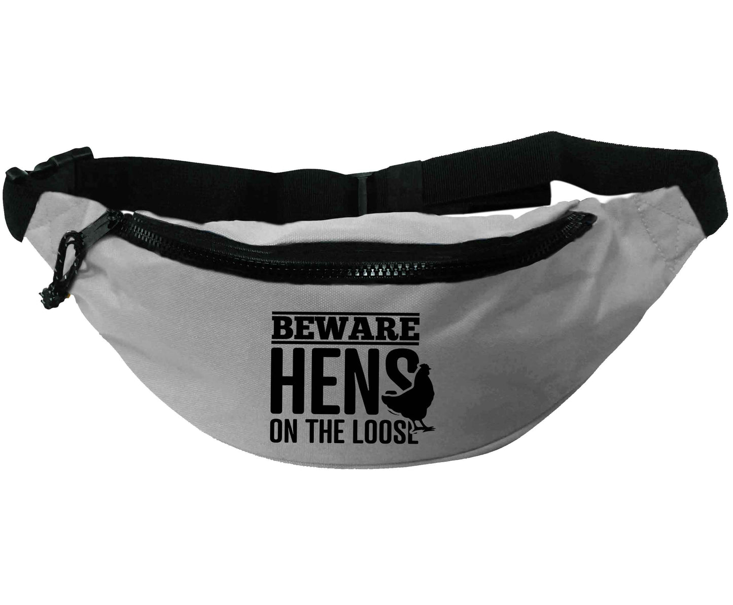 Beware hens on the loose | Recycled polyester bumbag