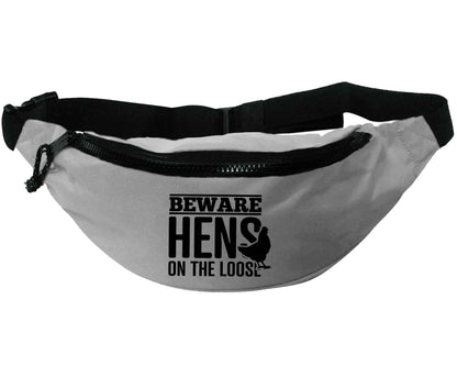 Beware hens on the loose | Recycled polyester bumbag