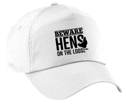 Beware hens on the loose | Baseball Cap