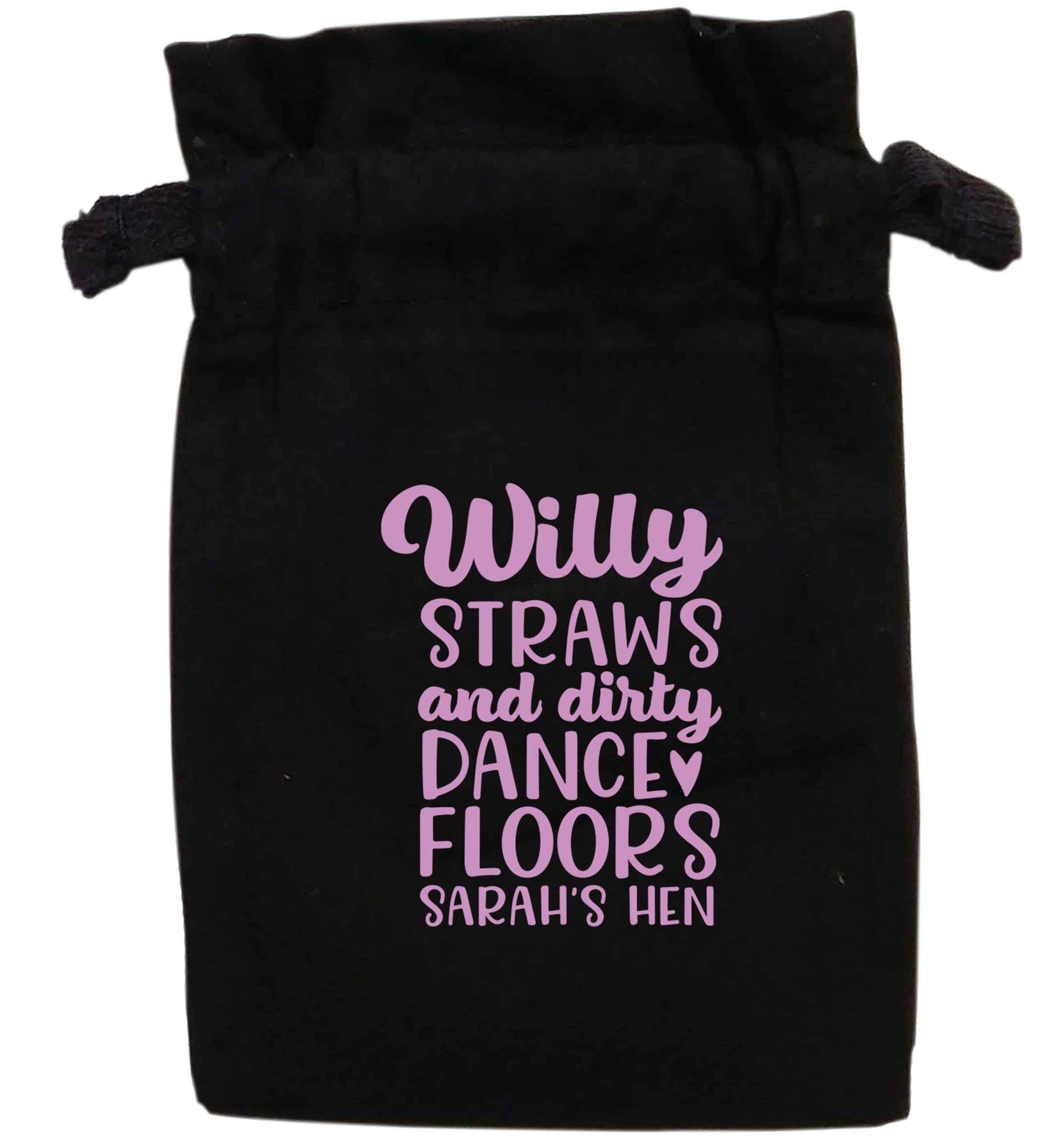 Willy straws and dirty dance floors | XS - L | Pouch / Drawstring bag / Sack | Organic Cotton | Bulk discounts available!