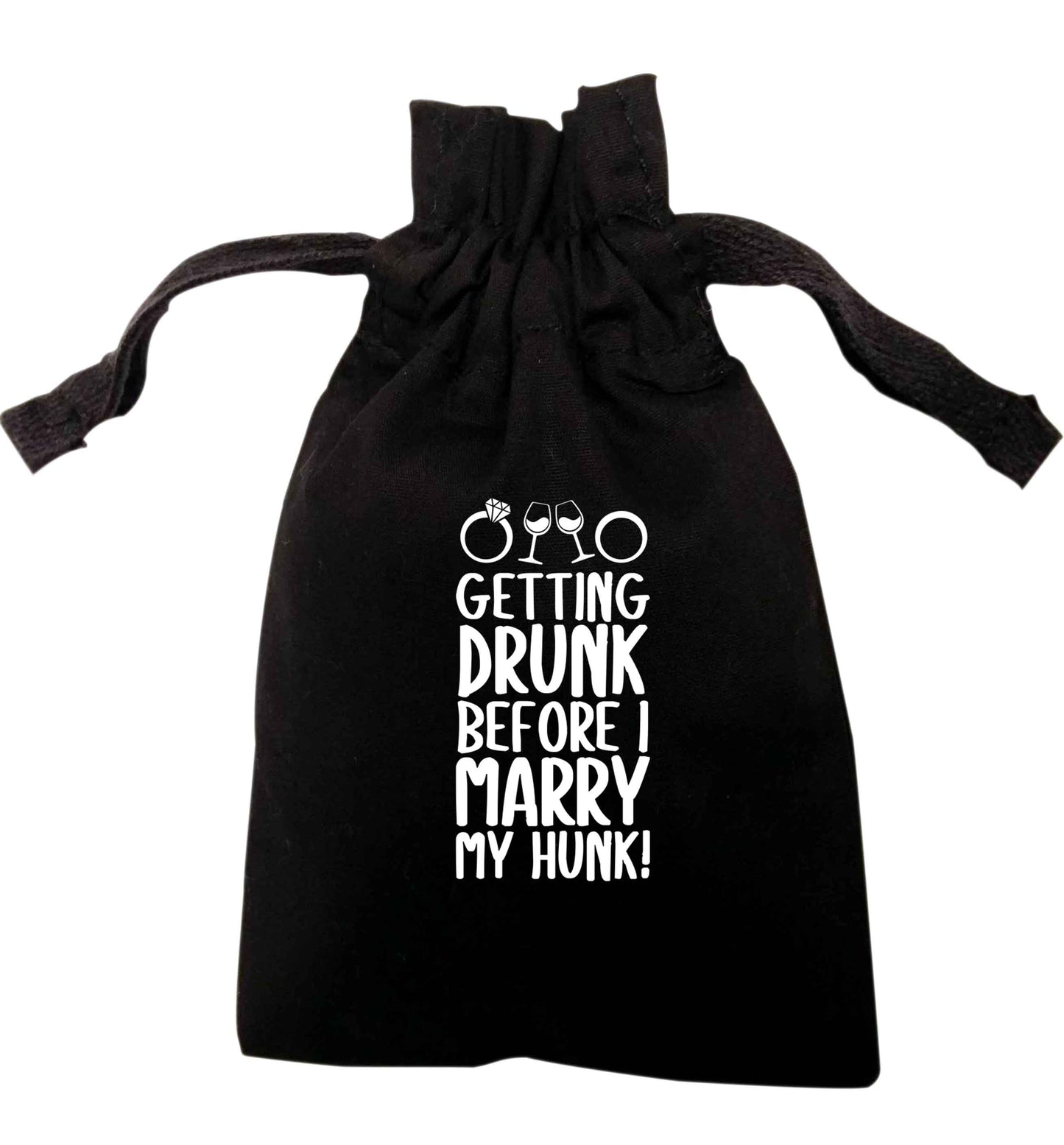 Getting drunk before I marry my hunk | XS - L | Pouch / Drawstring bag / Sack | Organic Cotton | Bulk discounts available!