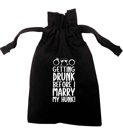 Getting drunk before I marry my hunk | XS - L | Pouch / Drawstring bag / Sack | Organic Cotton | Bulk discounts available!