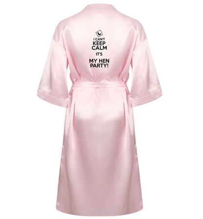 I can't keep calm it's my hen party XL/XXL pink  ladies dressing gown size 16/18
