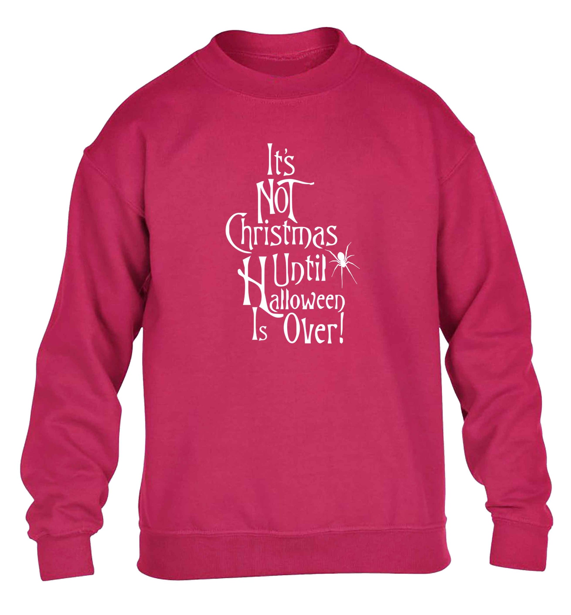 It's not Christmas until Halloween is over children's pink sweater 12-13 Years