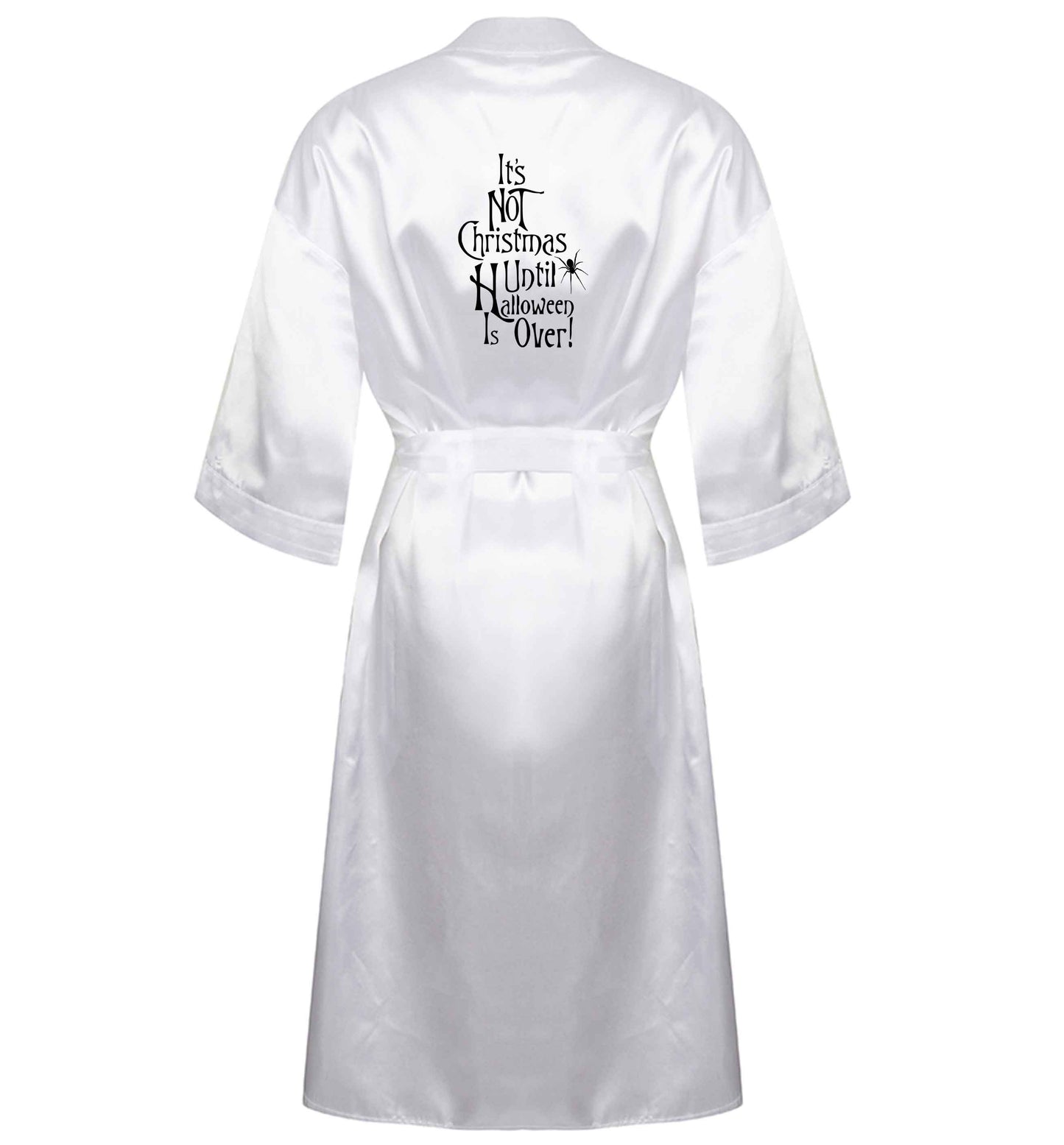 It's not Christmas until Halloween is over XL/XXL white ladies dressing gown size 16/18