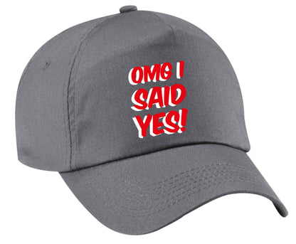 Omg I said yes | Baseball Cap