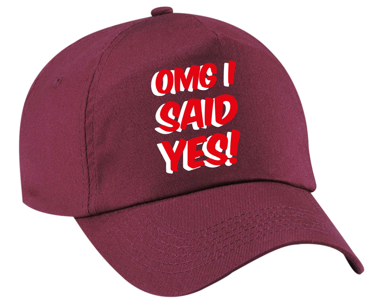 Omg I said yes | Baseball Cap
