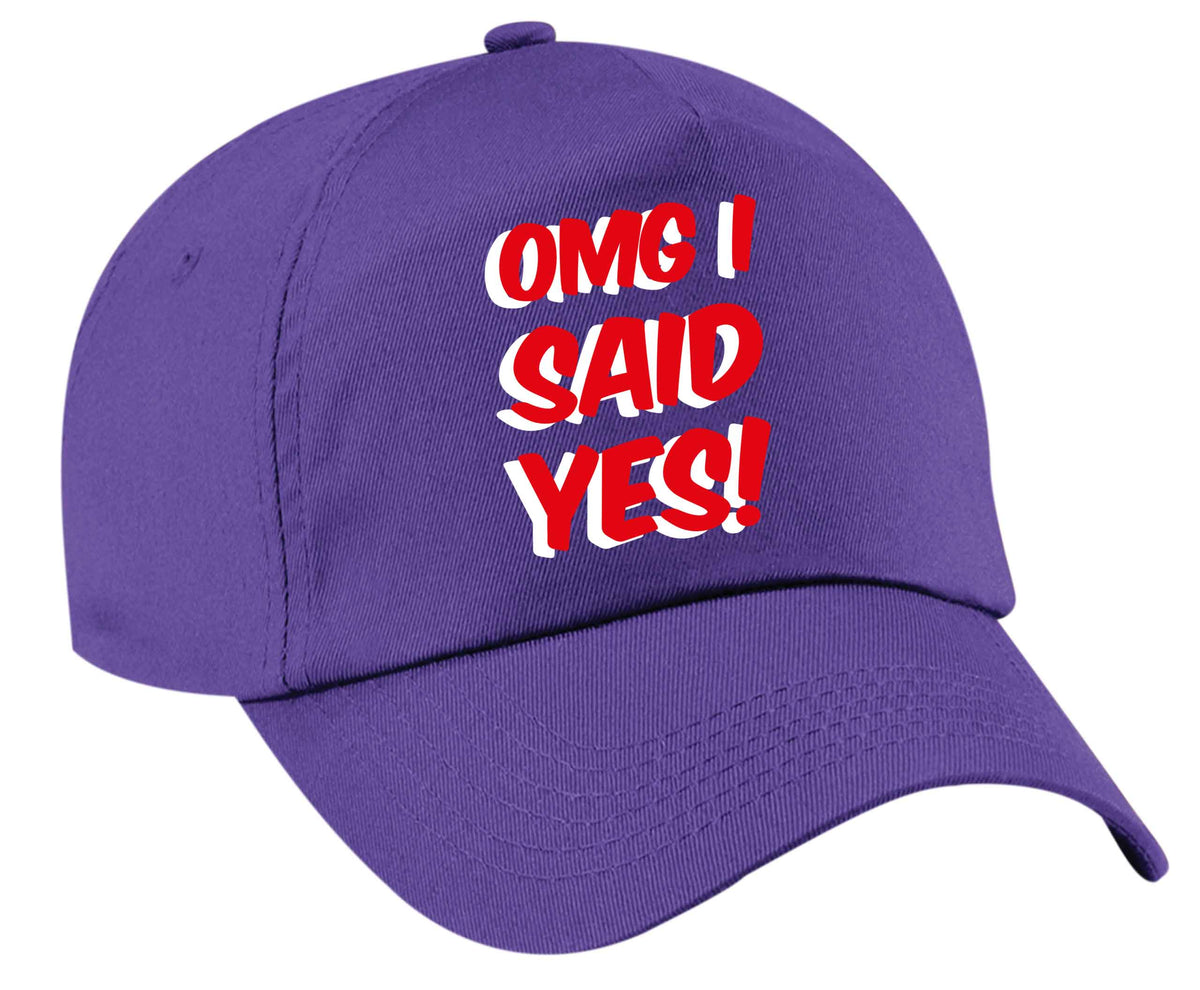 Omg I said yes | Baseball Cap