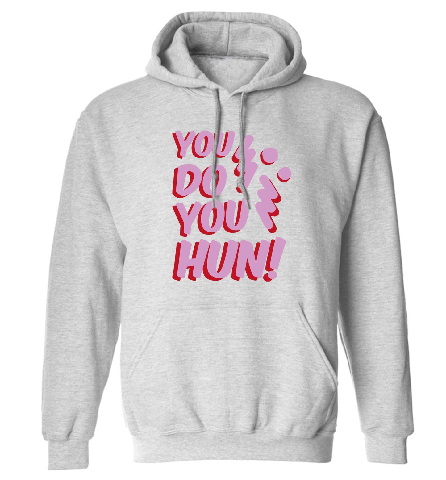 You do you hun adults unisex grey hoodie 2XL