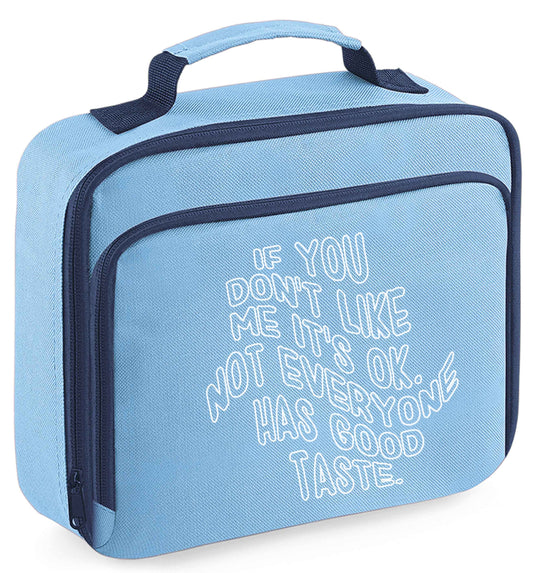 Any tex here insulated blue lunch bag cooler