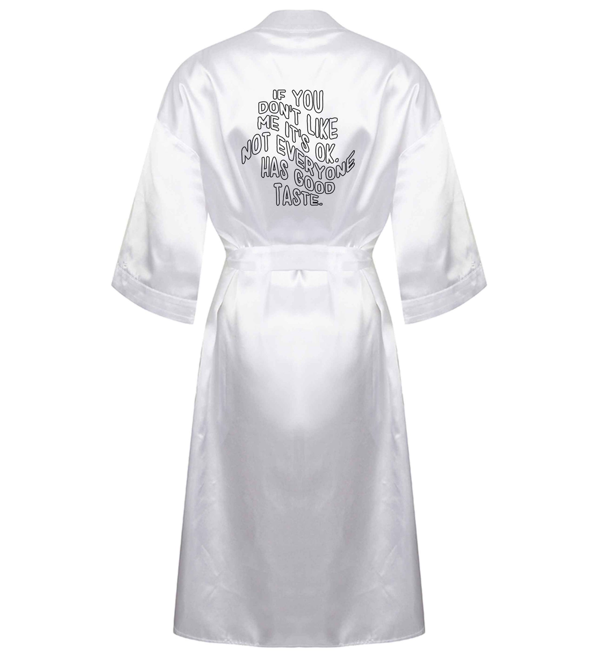 If you don't like me it's ok not everyone has good taste XL/XXL white ladies dressing gown size 16/18
