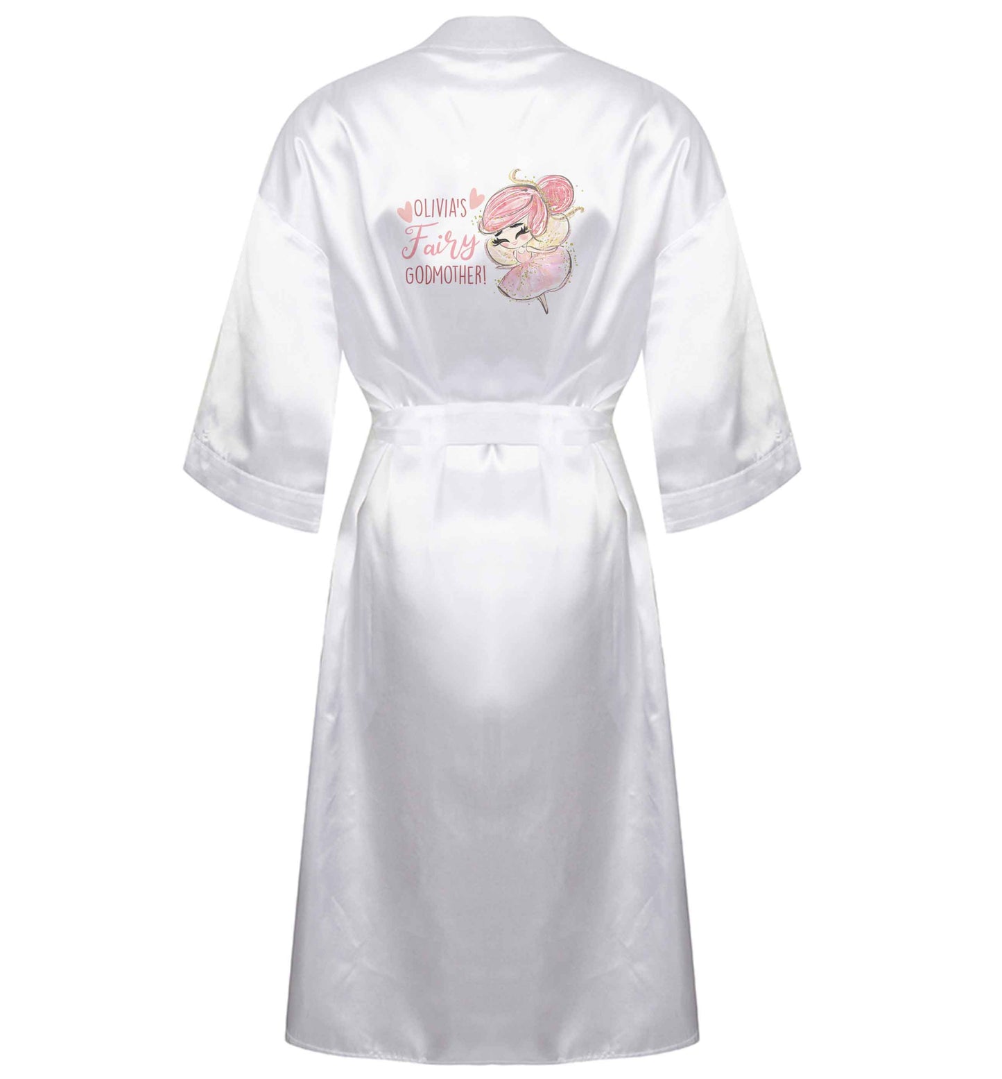 Personalised fairy Godmother - red hair XL/XXL white ladies dressing gown size 16/18