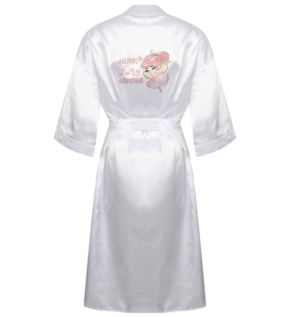 Personalised fairy Godmother - red hair XL/XXL white ladies dressing gown size 16/18