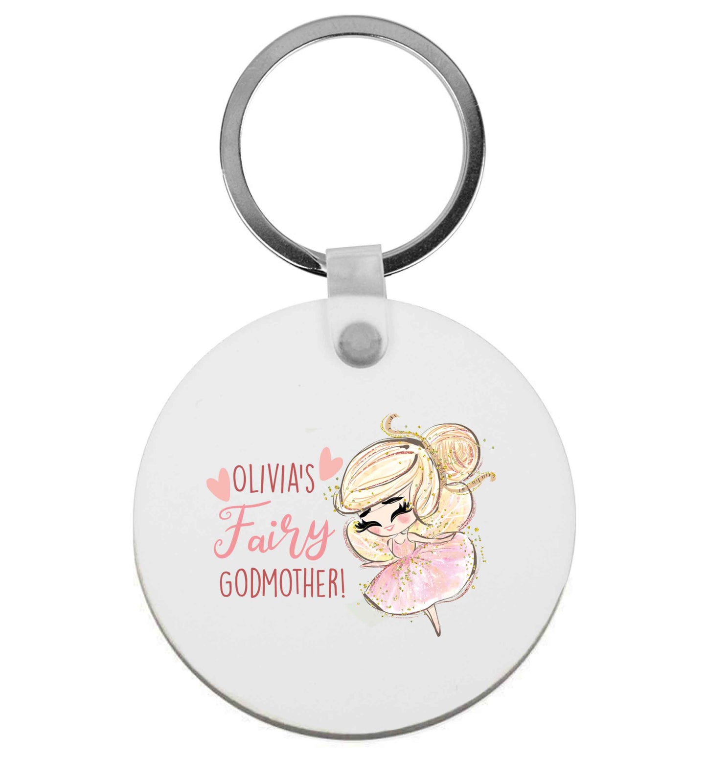 Personalised fairy Godmother - blonde hair | Keyring