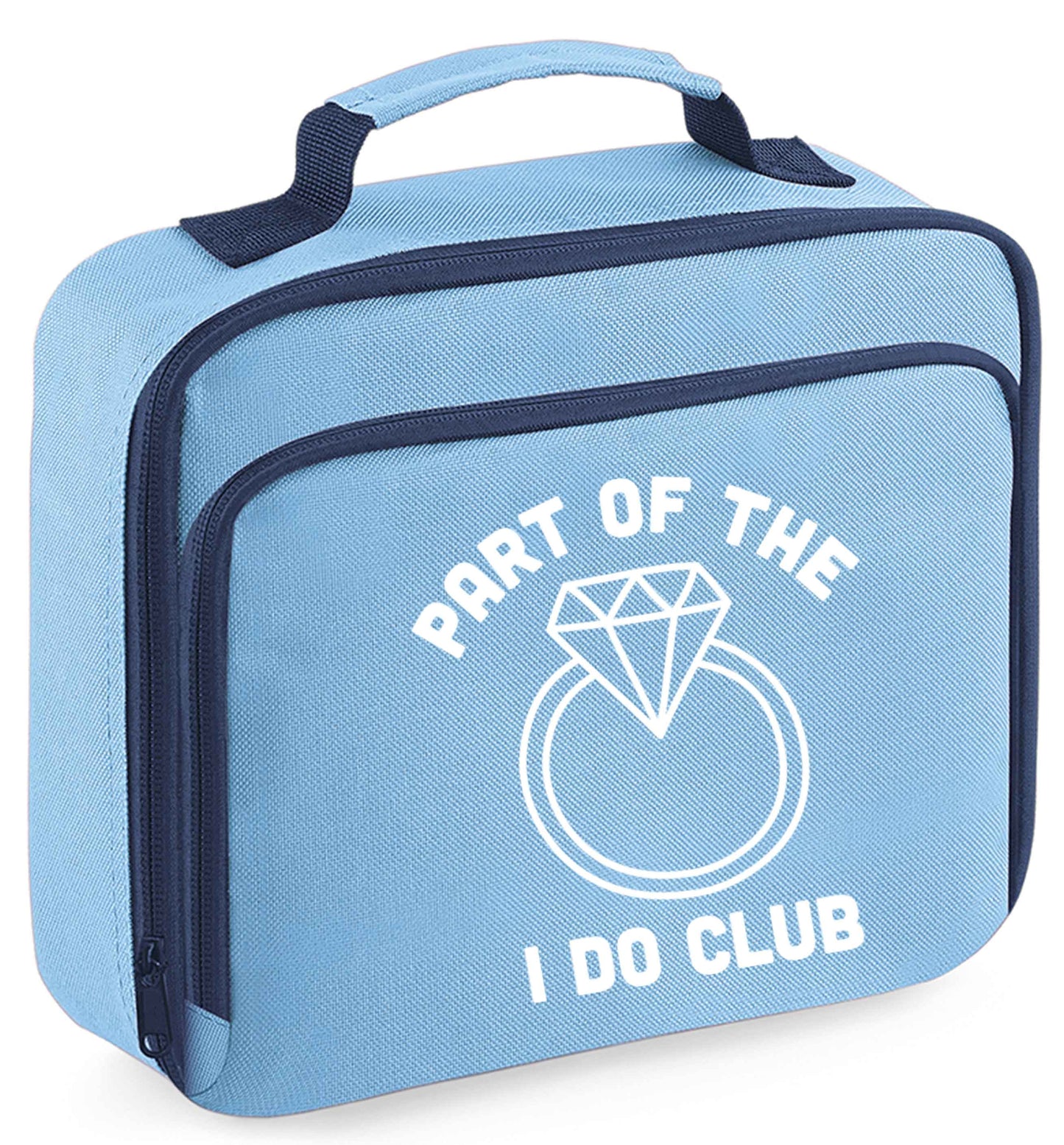 Any tex here insulated blue lunch bag cooler