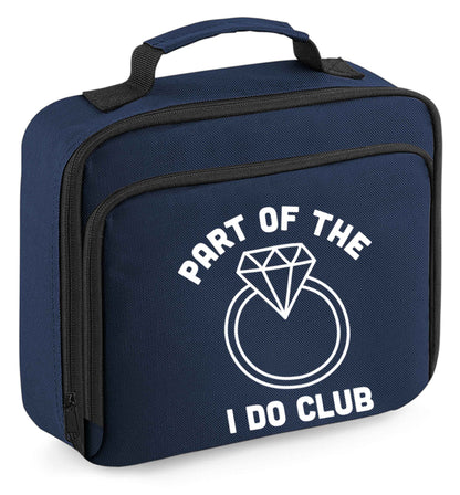 Any tex here insulated navy lunch bag cooler