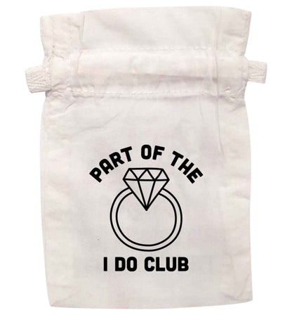 Part of the I do club | XS - L | Pouch / Drawstring bag / Sack | Organic Cotton | Bulk discounts available!