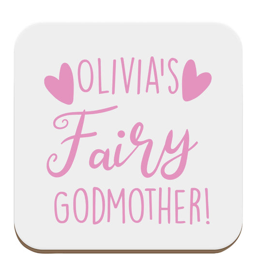 Personalised fairy Godmother set of four coasters