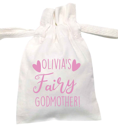Personalised fairy Godmother | XS - L | Pouch / Drawstring bag / Sack | Organic Cotton | Bulk discounts available!