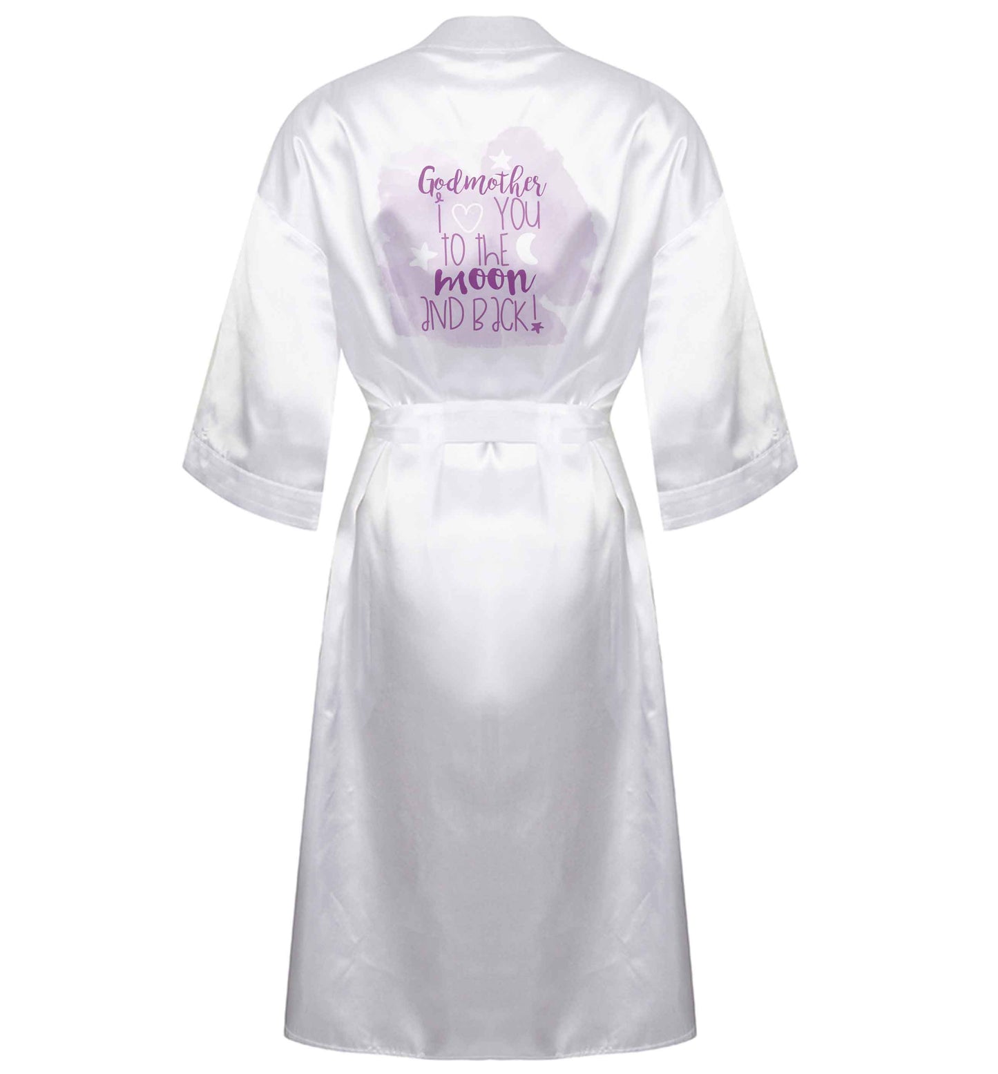 Godmother I love you to the moon and back XL/XXL white ladies dressing gown size 16/18
