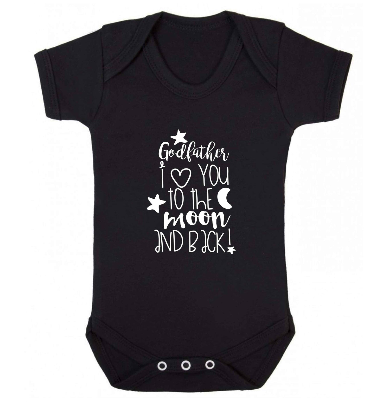 Godfather I love you to the moon and back baby vest black 18-24 months