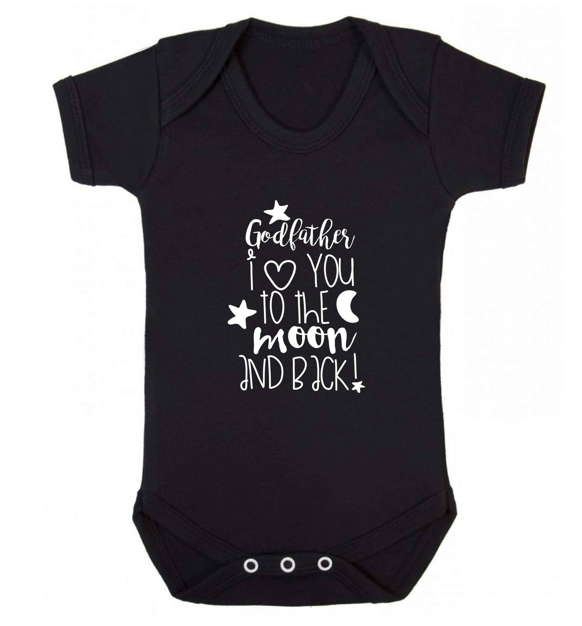 Godfather I love you to the moon and back baby vest black 18-24 months