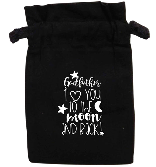 Godfather I love you to the moon and back | XS - L | Pouch / Drawstring bag / Sack | Organic Cotton | Bulk discounts available!